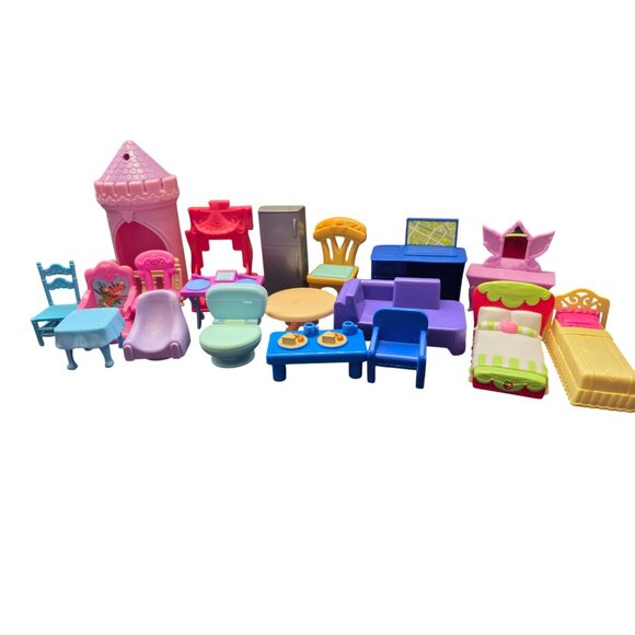 Large Lot Doll House Furniture Bundle - Picture 8 of 9